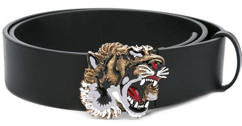 gucci men tiger heaf buckle|Gucci Belts for Men .